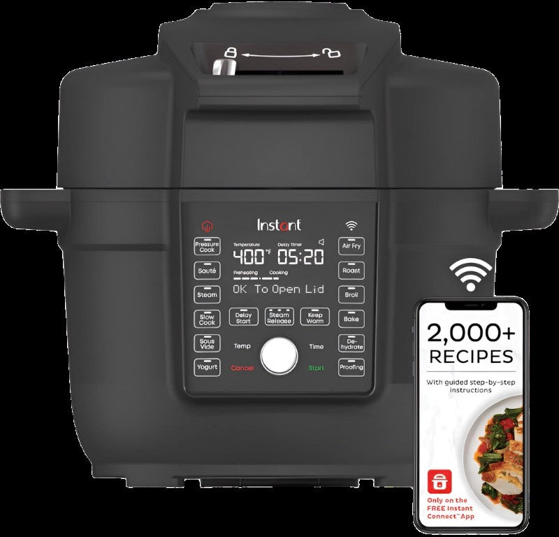 InstantPot®Duo™Crisp™6.5QTwithUltimateLidSmartMulti-CookerandAirFryer